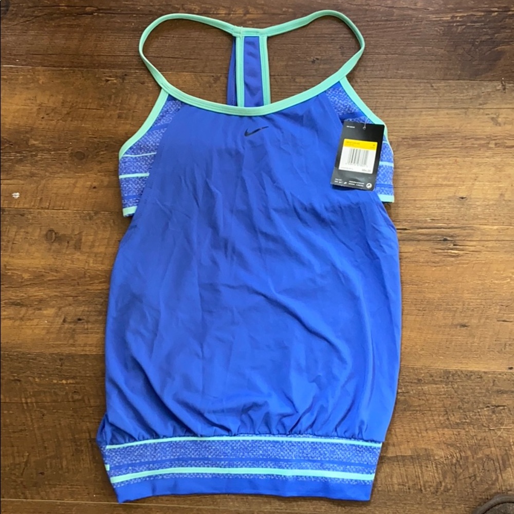 Nike Layered Tankini Swim Top NWT Size M